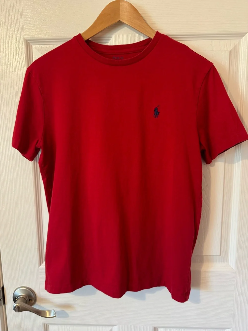 Polo by Ralph Lauren Red Crewneck Tee with Navy Pony